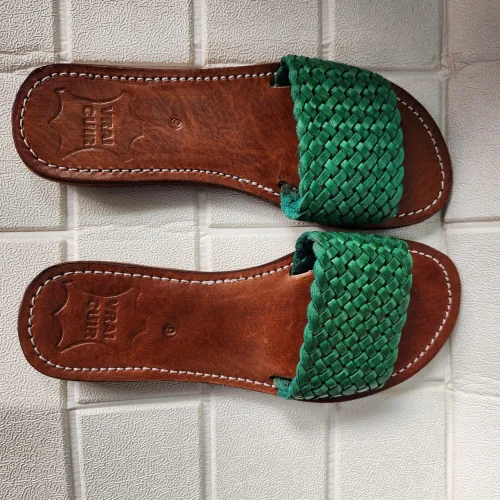 Women’s Braided Leather Summer Moroccan Sandals