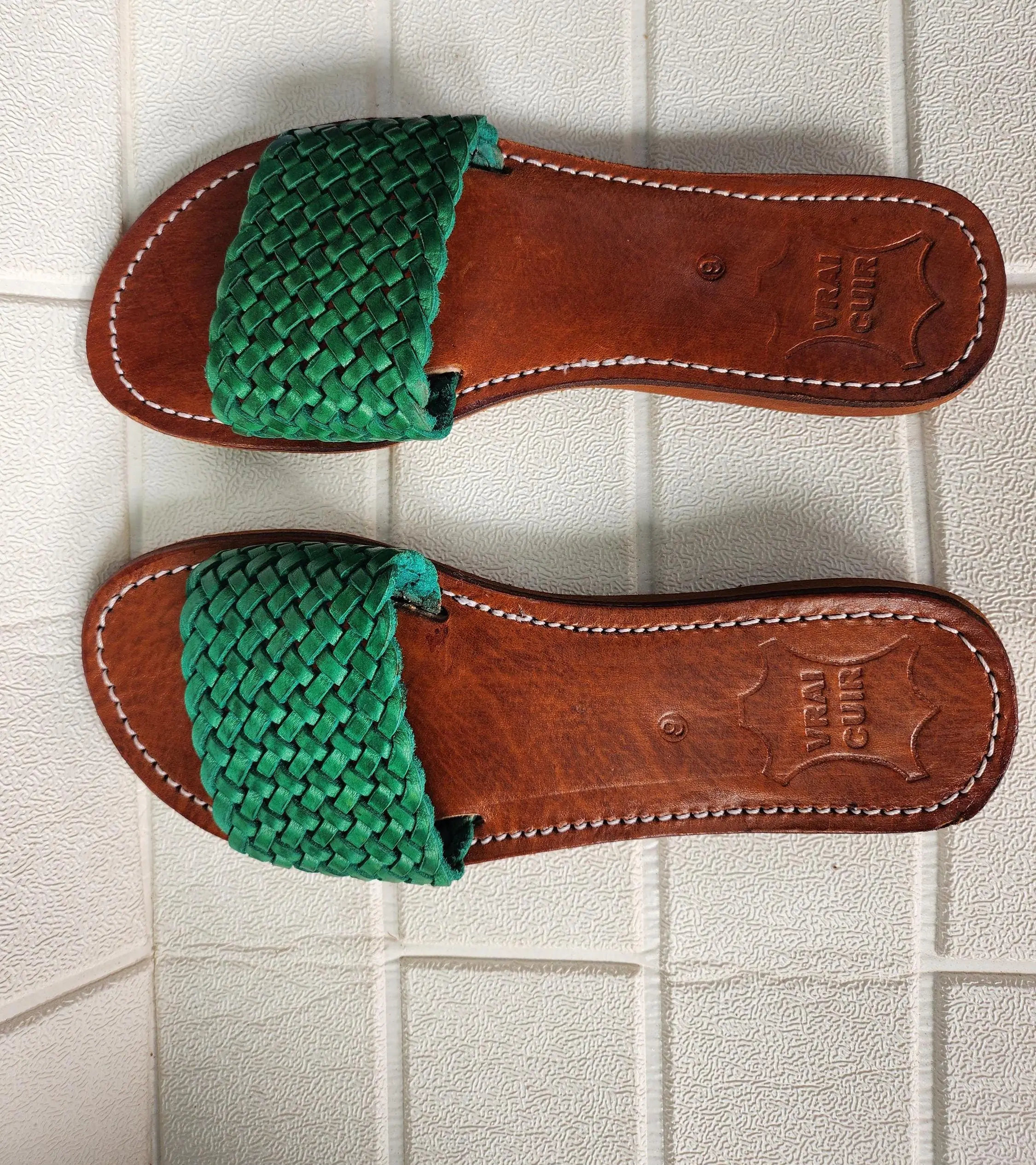 Women’s Braided Leather Summer Moroccan Sandals