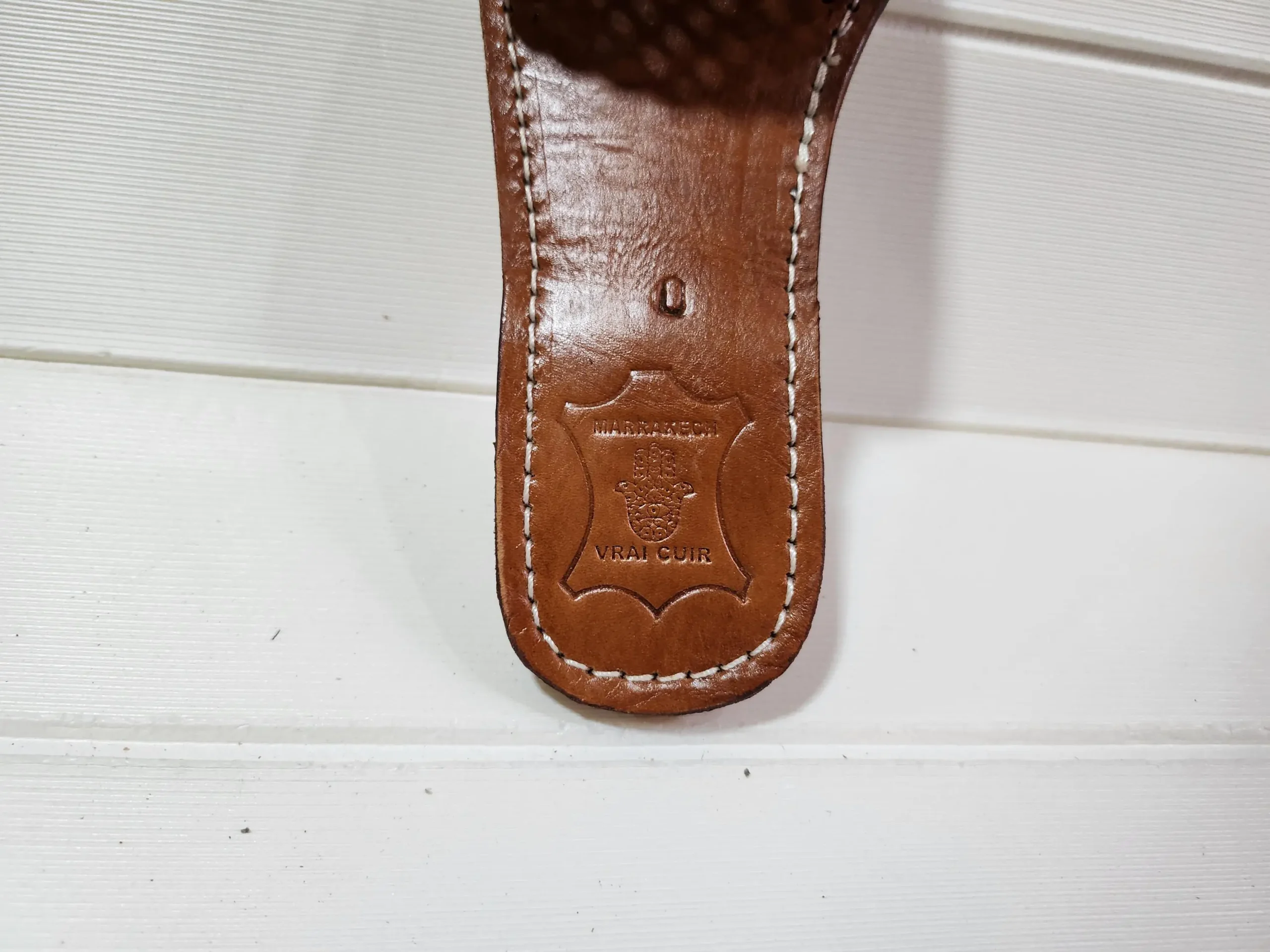 Women’s Yellow Woven Moroccan Leather Flats